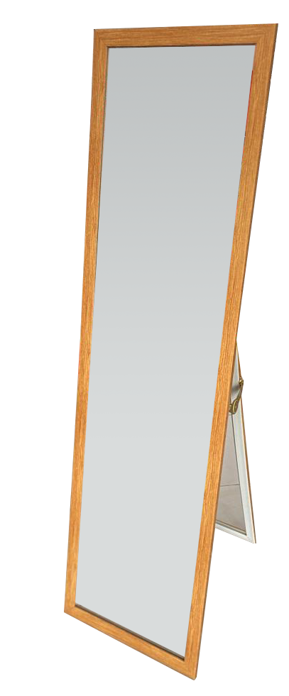 STANDING MIRROR 35X127CM BROWN
