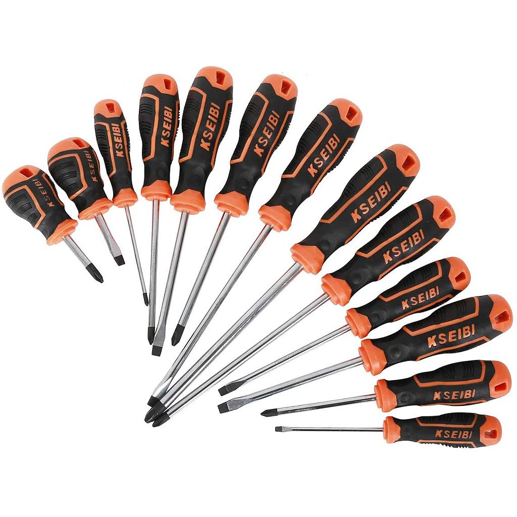 SLOTTED &amp; PHILIPS SCREWDRIVER SET 10-PC