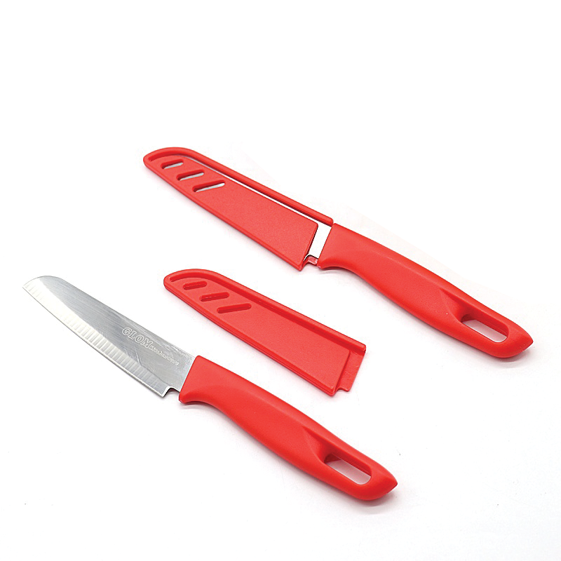 FRUIT PEELING KNIFE WITH PLASTIC HANDLE