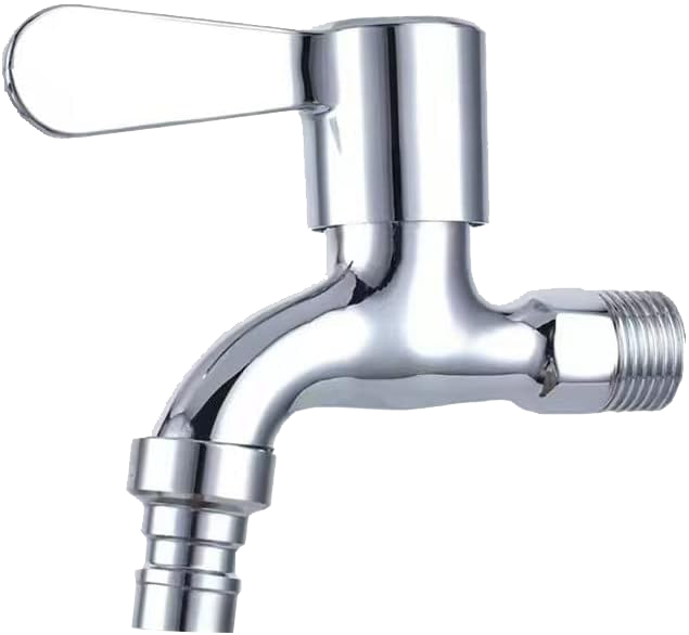 FAUCET WITH KEY HC414-01 SILVER